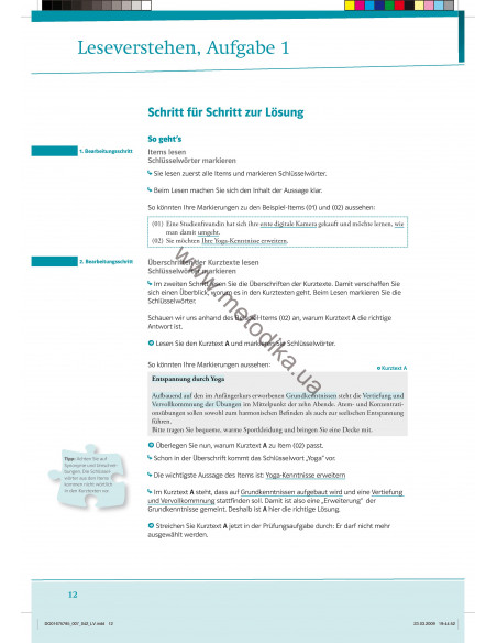 Mit Erfolg zum TestDaF. Übungs-und Testbuch - вправи і тестова книга - фото 12