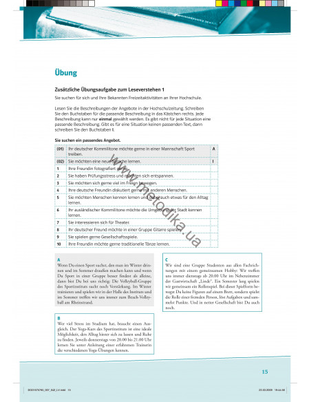 Mit Erfolg zum TestDaF. Übungs-und Testbuch - вправи і тестова книга - фото 15