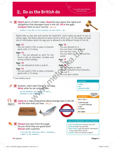 Bloggers 3 A2 student`s book - підручник - фото 19