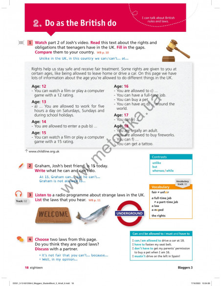 Bloggers 3 A2 student`s book - підручник - фото 19