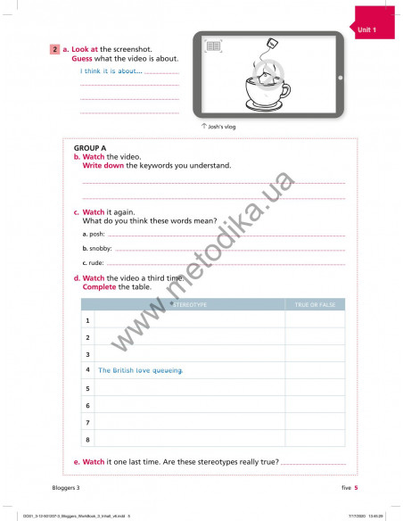 Bloggers 3 A2 workbook - робочий зошит - фото 6