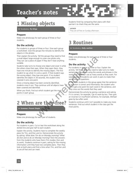 On Point A2 Elementary English, teachers book - книга вчителя - фото 33