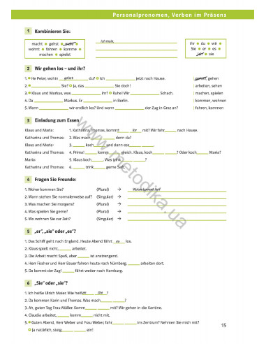 Klipp und Klar. Практична граматика німецької мови. Базовий рівень - фото 16