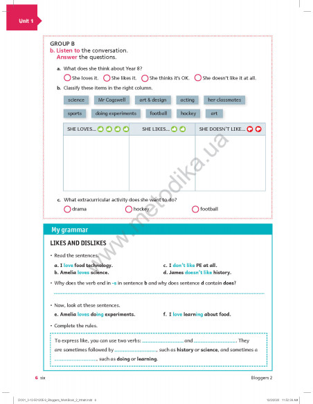 Bloggers 2 A1-A2 workbook - робочий зошит - фото 7