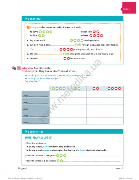 Bloggers 2 A1-A2 workbook - робочий зошит - фото 8
