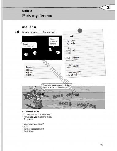 À la découverte du français 6. Граматичний посібник для 6-го класу ЗНЗ (2-й рік навчання, 2-га іноземна мова) - фото 16 À la découverte du français 6. Граматичний посібник для 6-го класу ЗНЗ (2-й рік навчання, 2-га іноземна мова) - фото 16