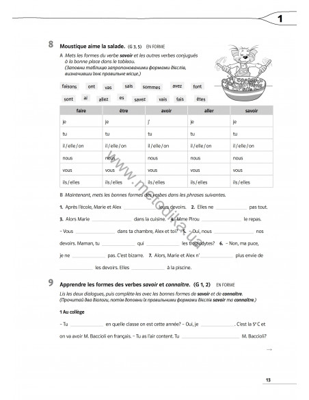 À la découverte du français 6. Тести для 6-го класу ЗНЗ (2-й рік навчання, 2-га іноземна мова) - фото 13