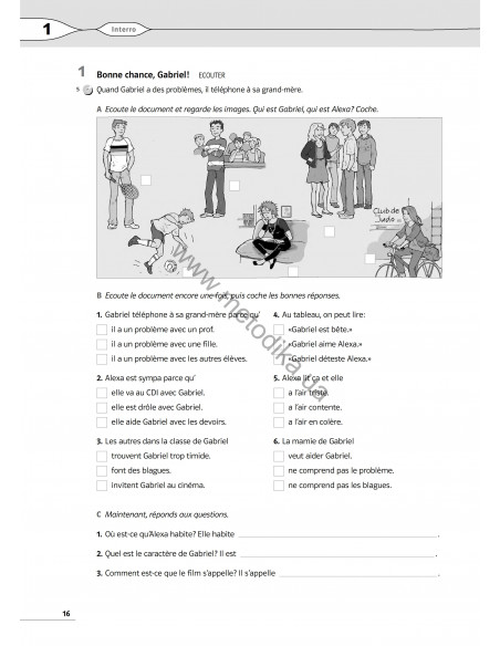 À la découverte du français 6. Тести для 6-го класу ЗНЗ (2-й рік навчання, 2-га іноземна мова) - фото 16