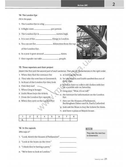 Joy of English 6. Тести для 6-го класу ЗНЗ (2-й рік навчання, 2-га іноземна мова) - фото 22 Joy of English 6. Тести для 6-го класу ЗНЗ (2-й рік навчання, 2-га іноземна мова) - фото 22