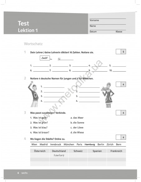 Parallelen 5 neu. Тести для 5-го класу ЗНЗ (1-й рік навчання, 2-га іноземна мова) - фото 8