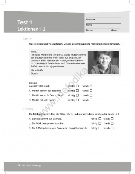 Parallelen 5 neu. Тести для 5-го класу ЗНЗ (1-й рік навчання, 2-га іноземна мова) - фото 11