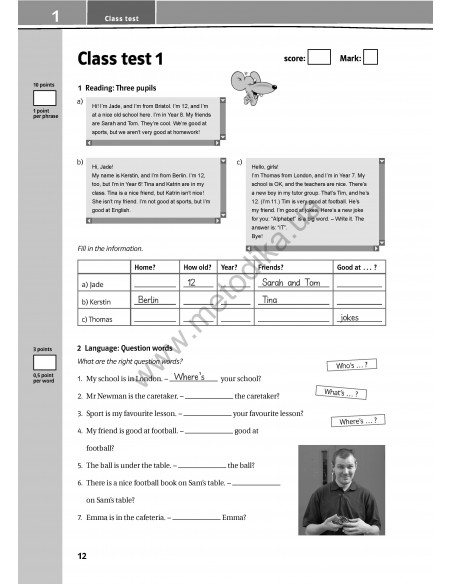 Joy of English 5. Тести для 5-го класу ЗНЗ (1-й рік навчання, 2-га іноземна мова) - фото 14