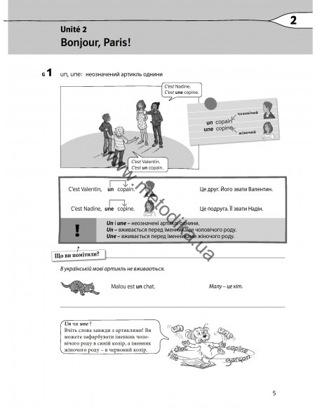 À la découverte du français 5. Граматичний посібник для 5-го класу ЗНЗ (1-й рік навчання, 2-га іноземна мова) - фото 6