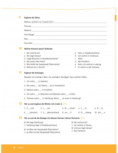 Parallelen 5. Робочий зошит для 5-го класу ЗНЗ (1-й рік навчання, 2-га іноземна мова) - фото 19 Parallelen 5. Робочий зошит для 5-го класу ЗНЗ (1-й рік навчання, 2-га іноземна мова) - фото 19