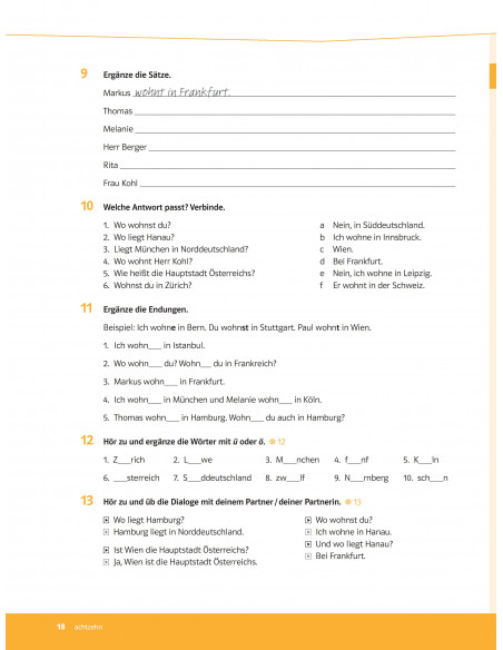 Parallelen 5. Робочий зошит для 5-го класу ЗНЗ (1-й рік навчання, 2-га іноземна мова) - фото 19 Parallelen 5. Робочий зошит для 5-го класу ЗНЗ (1-й рік навчання, 2-га іноземна мова) - фото 19