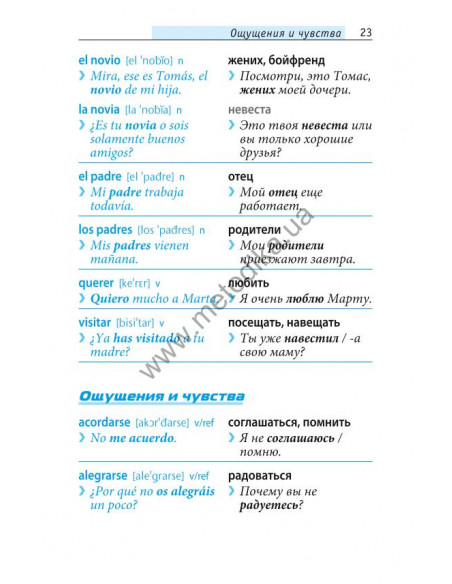 Начни говорить по-испански - 1000 слов, которые тебе действительно нужны - фото 22
