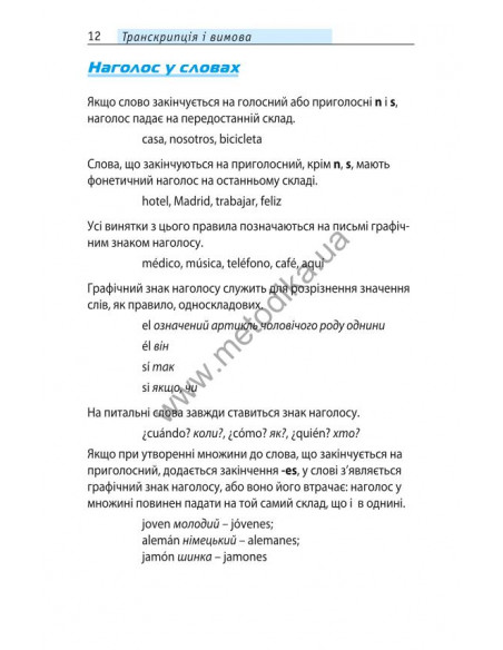 Починай говорити іспанською - 1000 слів, які тобі дійсно потрібні - фото 11 Починай говорити іспанською - 1000 слів, які тобі дійсно потрібні - фото 11