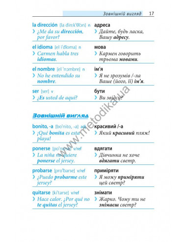 Починай говорити іспанською - 1000 слів, які тобі дійсно потрібні - фото 16 Починай говорити іспанською - 1000 слів, які тобі дійсно потрібні - фото 16