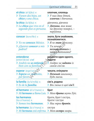 Починай говорити іспанською - 1000 слів, які тобі дійсно потрібні - фото 20 Починай говорити іспанською - 1000 слів, які тобі дійсно потрібні - фото 20