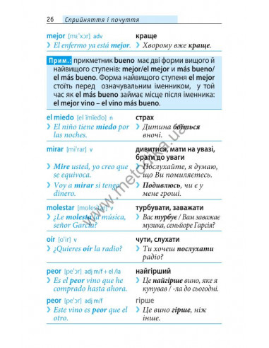 Починай говорити іспанською - 1000 слів, які тобі дійсно потрібні - фото 25 Починай говорити іспанською - 1000 слів, які тобі дійсно потрібні - фото 25