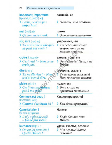 Начни говорить по-французски - 1000 слов, которые тебе действительно нужны - фото 26 Начни говорить по-французски - 1000 слов, которые тебе действительно нужны - фото 26