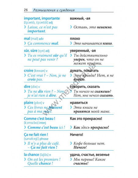 Начни говорить по-французски - 1000 слов, которые тебе действительно нужны - фото 26 Начни говорить по-французски - 1000 слов, которые тебе действительно нужны - фото 26
