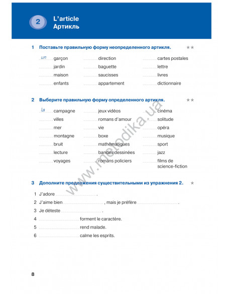 Francais грамматика - это просто! - книга тренінг з граматики - фото 9 Francais грамматика - это просто! - книга тренінг з граматики - фото 9
