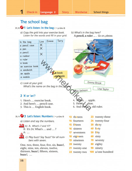 Підручник для 5-го класу ЗНЗ (1-й рік навчання, 2-га іноземна мова) - фото 17 Підручник для 5-го класу ЗНЗ (1-й рік навчання, 2-га іноземна мова) - фото 17