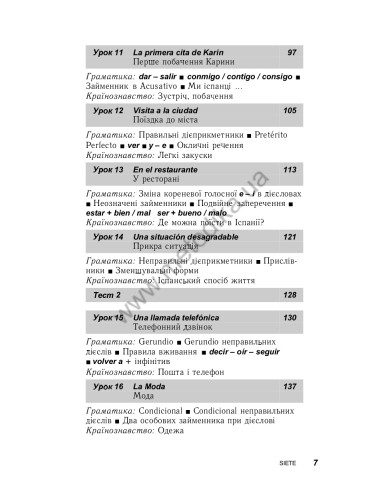 Іспанська за 30 днів - книга з аудіосупроводом - фото 7 Іспанська за 30 днів - книга з аудіосупроводом - фото 7