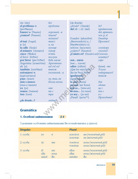 Самовчитель іспанської мови - книга з аудіосупроводом - фото 19 Самовчитель іспанської мови - книга з аудіосупроводом - фото 19