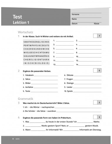 Parallelen 6 neu. Тести для 6-го класу ЗНЗ (2-й рік навчання, 2-га іноземна мова) - фото 7