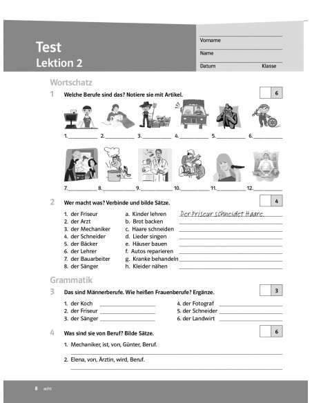 Parallelen 6 neu. Тести для 6-го класу ЗНЗ (2-й рік навчання, 2-га іноземна мова) - фото 9