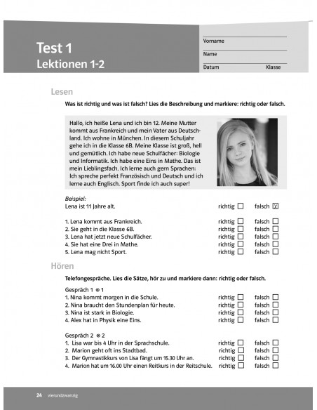 Parallelen 6 neu. Тести для 6-го класу ЗНЗ (2-й рік навчання, 2-га іноземна мова) - фото 12