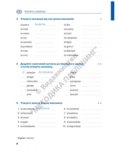 Español граматика - це просто! - книга тренінг з граматики - фото 8 Español граматика - це просто! - книга тренінг з граматики - фото 8