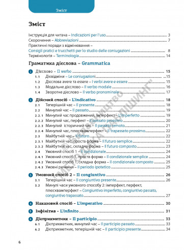 Все про італійські дієслова. Граматика в таблицях - фото 7