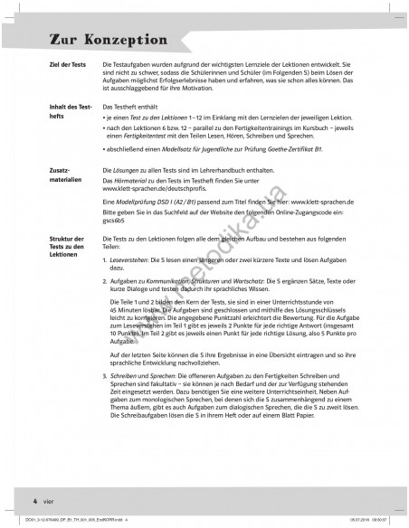 Die Deutschprofis B1 Testheft - зошит для тестів - фото 5