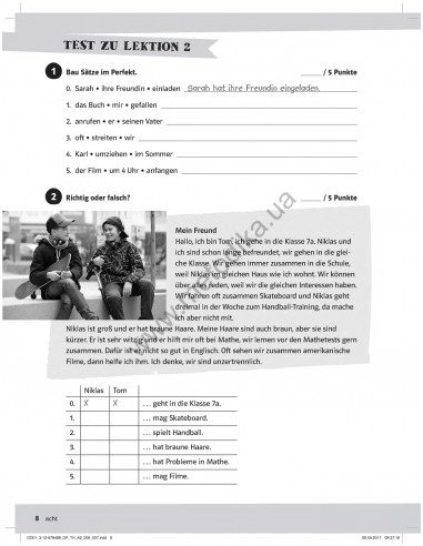 Die Deutschprofis A2 Testheft - зошит для тестів - фото 9