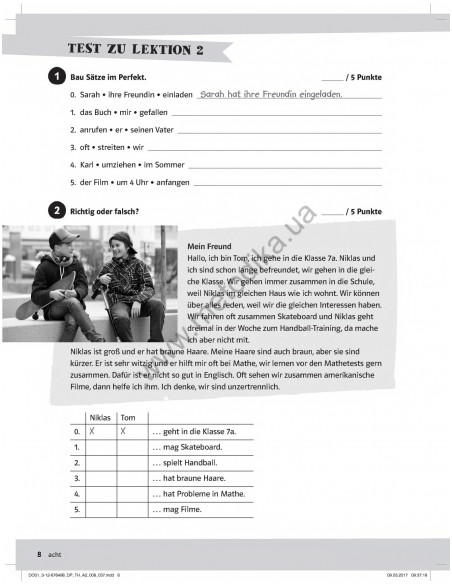 Die Deutschprofis A2 Testheft - зошит для тестів - фото 9