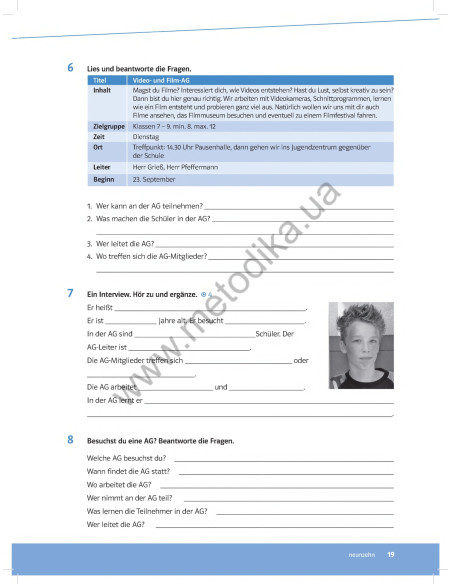 Parallelen 7 neu. Робочий зошит для 7-го класу ЗНЗ (3-й рік навчання, 2-га іноземна мова) - фото 19