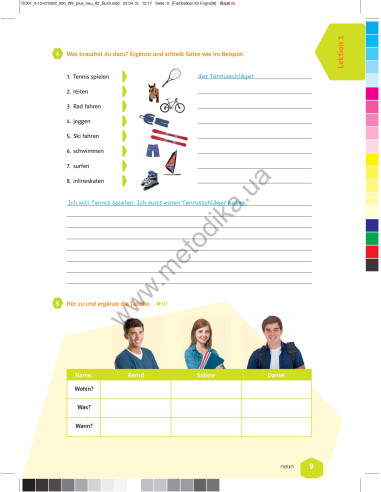 Wir plus neu A2 Trainingsheft - зошит з тренувальними вправами - фото 10