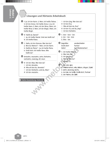 WIR neu A1 Lehrerhandbuch - книга вчителя - фото 11 WIR neu A1 Lehrerhandbuch - книга вчителя - фото 11