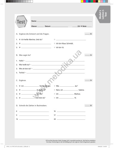 WIR neu A1 Lehrerhandbuch - книга вчителя - фото 12 WIR neu A1 Lehrerhandbuch - книга вчителя - фото 12