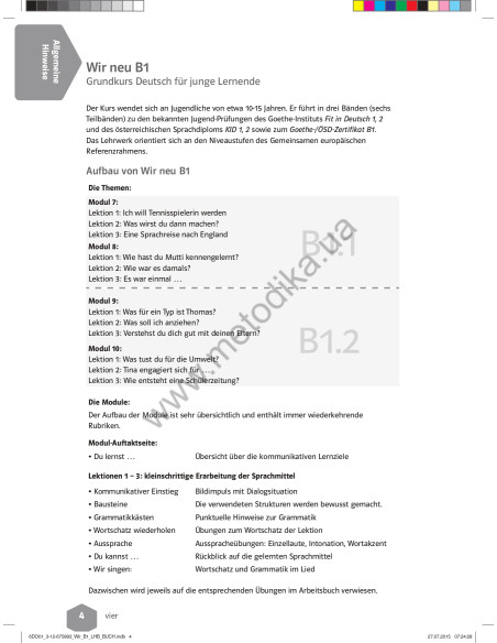WIR neu B1 Lehrerhandbuch - книга вчителя - фото 5