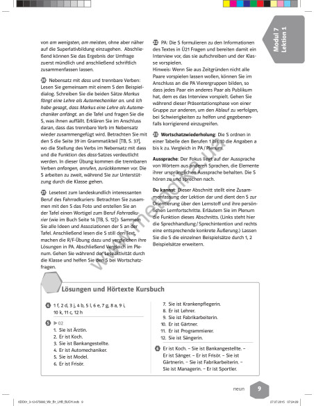 WIR neu B1 Lehrerhandbuch - книга вчителя - фото 10