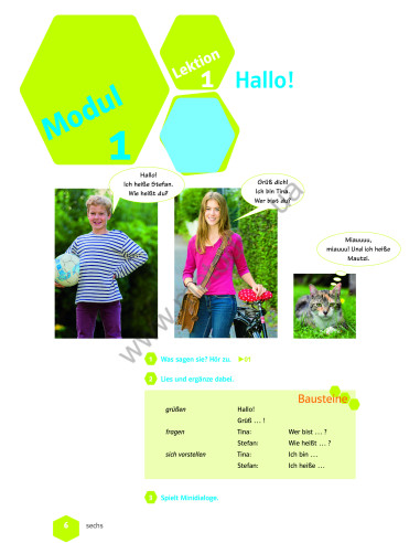 Wir neu A 1.1 Lehrbuch und Arbeitsbuch - підручник і робочий зошит - фото 7