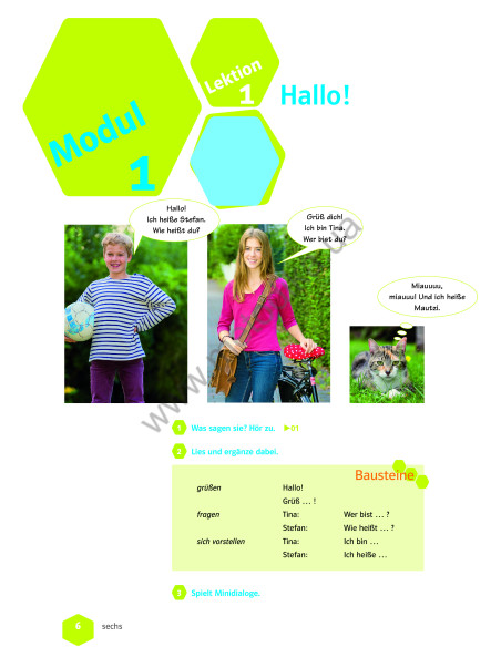 Wir neu A 1.1 Lehrbuch und Arbeitsbuch - підручник і робочий зошит - фото 7