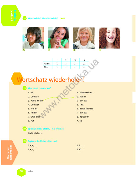 Wir neu A 1.1 Lehrbuch und Arbeitsbuch - підручник і робочий зошит - фото 11