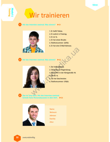 Wir neu A 1.1 Lehrbuch und Arbeitsbuch - підручник і робочий зошит - фото 15