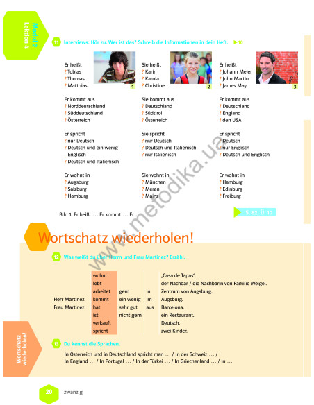 Wir neu A 1.2 Lehrbuch und Arbeitsbuch - підручник і робочий зошит - фото 15