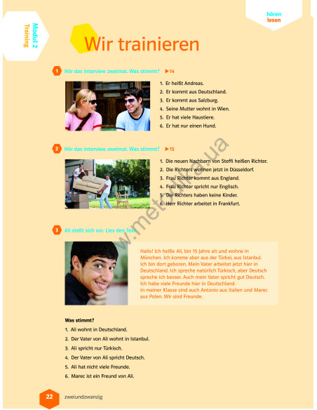 Wir neu A 1.2 Lehrbuch und Arbeitsbuch - підручник і робочий зошит - фото 17